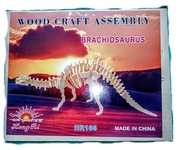 Drewniany model puzzle 3d- brachiosaurus