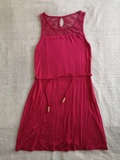 Elegancka letnia koronkowa wiązana sukienka koronką ok. 36 - 38 jak nowa