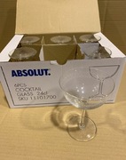 Absolut Cocktail Glass Kieliszki Do Martini Drinków Mojito 6 Sztuk 240 ml