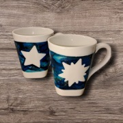 Ręcznie wykonane kubki porcelana HANDMADE 2szt.