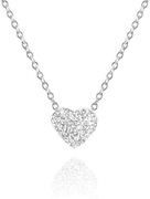 Naszyjnik z zawieszką w kształcie serca + pudełko 