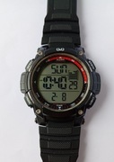 Zegarek sportowy Q&Q duży cyfrowy dual time miyota citizen 53 mm