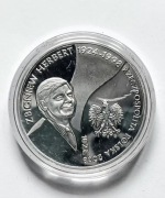 10 zl z 2008 r. srebrna moneta kolekcjonerska  Zbigniew Herbert 