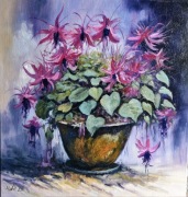 Obraz olejny Forsycje