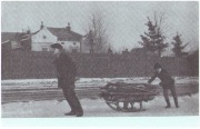 KRESY~ LWÓW~ Tani opał~ Zima sanki~ Wyd. TĘCZA ~ca. 1910