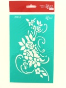 Rosa szablon samoprzylepny 13x20 cm kwiaty