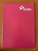 Teczka reklamowa Tauron, A4, papierowa, do kolekcji