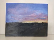 Zachód słońca akryl na płótnie