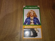 Karta konkursowa loteria tu przyłóż z gazety Bravo Britney Spears