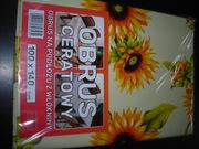 Obrus ceratowy na podłożu z włókniny słoneczniki