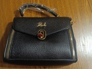 Torebka na ramię karla czarna eko skóra 