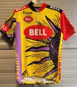 Martinage Bell team koszulka vintage rowerowa lata 90 żółta L unikat retro