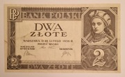 2 złote 1936 rok błąd bez serii Rzadki