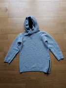 Prążkowana bluza sukienka z grubym kapturem Next 110