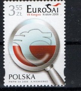 4010,Kraków ,Komgres EUROSEI na znaczku stylizowany Smok wawelski