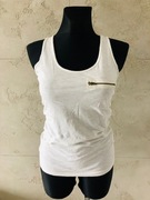 SINSAY Biały t-shirt bluzka bokserka 