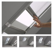 Zestaw adaptacyjny VELUX ZOZ 157 łączący dwie moskitiery ZIL z prowadnicami