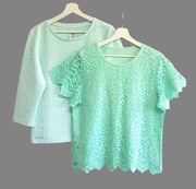 Zestaw 2szt bluzek miętowych House L