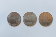 CCCP ZSRR 1 Rubel Igrzyska Olimpijskie Moskwa 1980 3 szt.