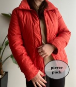Włoska kurtka 90% puch gęsi czerwona ciepła zimowa puchowa Cinelli 38 M