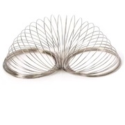 Drut Pamięciowy do Naszyjników, Stalowy, Srebrny, 0.6x115mm, 5 żeberek.