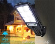 Lampa Ścienna Solarna LED Uliczna z Czujnikiem ruchu Halogen Mocna GW