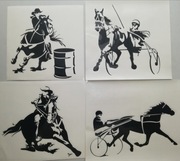 Naklejki z końmi 15x18
