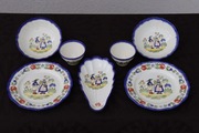 Serwis Bretoński fajans Faience Bretonnne Francja Nowy