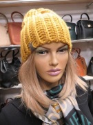 Czapka beanie wygodna miodowa prod. polski