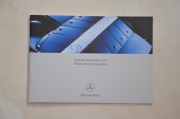 Książka serwisowa gwarancyjna Mercedes-Benz Niemcy Francja Włochy 