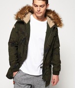Superdry International Premium goods parka Zimowa Kurtka khaki moro