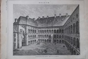 Kraków - 1871r. - Wawel, drzeworyt