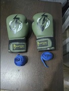 Rękawice bokserskie + taśmy na nadgarstki