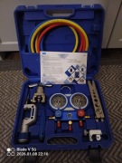 ZESTAW NARZĘDZI V VTB DO MONTAŻU SERWISU KLIMY MANOMETRY WALIZKA