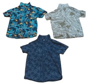 3 kolorowe koszule męskie S – idealne na lato, luźny styl