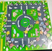 MONTESSORI ZABAWKA MAGNETYCZNA ALFABET LABIRYNYT  DREWNIANY OD 3 DO 7 LAT 