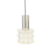 Lampa wisząca proj. Helena Tynell, szkło bubble, design, lata 60./70.