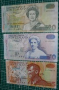 Nowa Zelandia 5, 10, 20 dolarów 1992-1994 P.177 i P.182-183