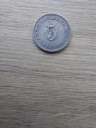 Niemcy - Cesarstwo 5 pfennig 1909 stan III
