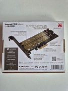 Adapter PCI-E do M.2 NVMe + SATA SSD - Axagon PCEM2-D