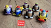 Figurki auta vintage 1999 Racer car formuła retro zestaw 6 sztuk 