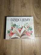 Skrzyneczka z napisem „Dziękujemy” na prezent