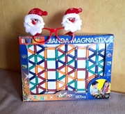 Klocki konstrukcyjne magnetyczne, 157 elementów