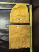 Zestaw czapka i komin Sinsay żółty