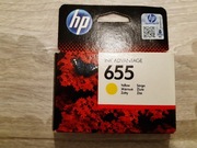 Oryginalny tusz HP 655 yellow