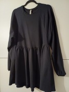 MOON sukienka czarna oversize uniwersalny