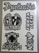 Vlepki arkusz Lech Poznań Ultras + gratisy