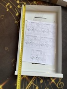 Wysuwana szuflada do campera kuchni organizer do szafki 40cm biały