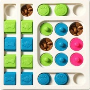 Interaktywna zabawka logiczna dla psa spowalniająca jedzenie, łamigłówka