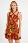 GUESS – Letnia Sukienka z Tropikalnym Wzorem S